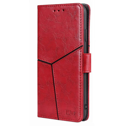 For OnePlus Nord CE4 Lite 5G / Oppo K12x 5G (China) Case Geometric Splicing PU Leather Phone Cover