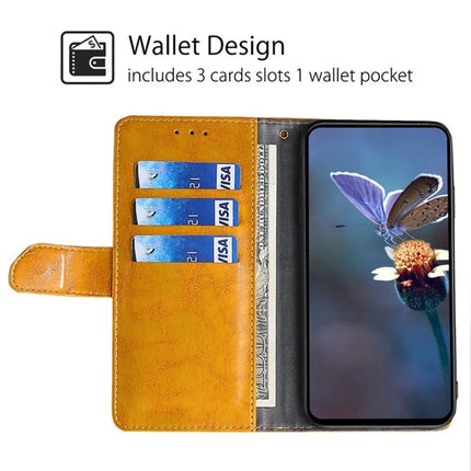 For OnePlus Nord CE4 Lite 5G / Oppo K12x 5G (China) Case Geometric Splicing PU Leather Phone Cover