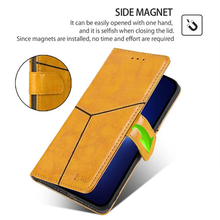 For OnePlus Nord CE4 Lite 5G / Oppo K12x 5G (China) Case Geometric Splicing PU Leather Phone Cover