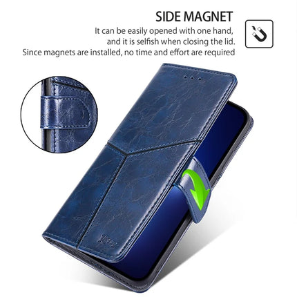 For OnePlus Nord CE4 Lite 5G / Oppo K12x 5G (China) Case Geometric Splicing PU Leather Phone Cover