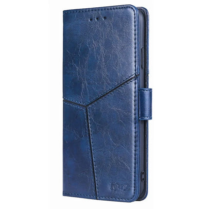 For OnePlus Nord CE4 Lite 5G / Oppo K12x 5G (China) Case Geometric Splicing PU Leather Phone Cover