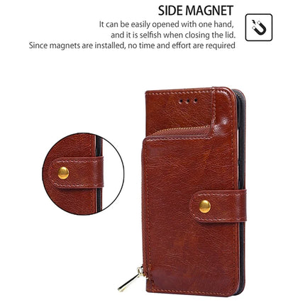 For OnePlus Nord CE4 Lite 5G / Oppo K12x 5G (China) Case Zipper Pocket PU Leather Wallet Flip Phone Cover