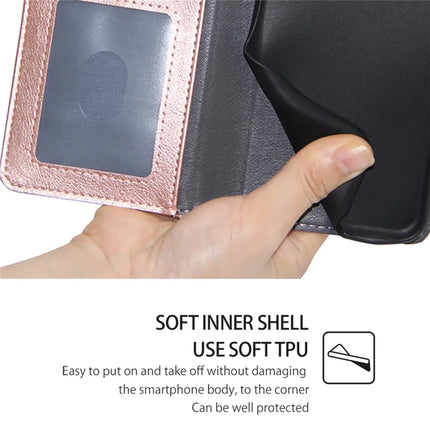 For OnePlus Nord CE4 Lite 5G / Oppo K12x 5G (China) Case Zipper Pocket PU Leather Wallet Flip Phone Cover