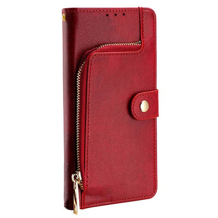 For OnePlus Nord CE4 Lite 5G / Oppo K12x 5G (China) Case Zipper Pocket PU Leather Wallet Flip Phone Cover