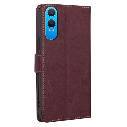 For OnePlus Nord CE4 Lite 5G / Oppo K12x 5G (China) Case Leather Phone Cover with RFID Blocking Wallet