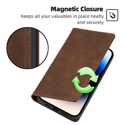 For OnePlus Nord CE4 Lite 5G / Oppo K12x 5G (China) Case PU Leather Calf Texture Phone Wallet Cover