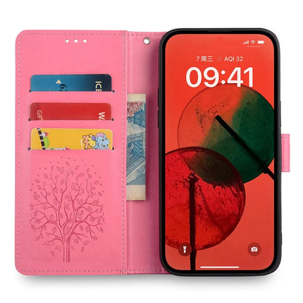 For OnePlus Nord CE4 Lite 5G / Oppo K12x 5G (China) Case PU Leather Wallet Phone Cover Tree Deer Imprinted