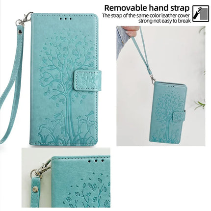 For OnePlus Nord CE4 Lite 5G / Oppo K12x 5G (China) Case PU Leather Wallet Phone Cover Tree Deer Imprinted