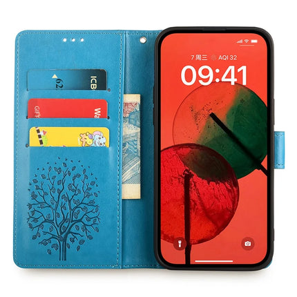 For OnePlus Nord CE4 Lite 5G / Oppo K12x 5G (China) Case PU Leather Wallet Phone Cover Tree Deer Imprinted