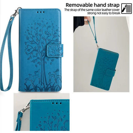 For OnePlus Nord CE4 Lite 5G / Oppo K12x 5G (China) Case PU Leather Wallet Phone Cover Tree Deer Imprinted