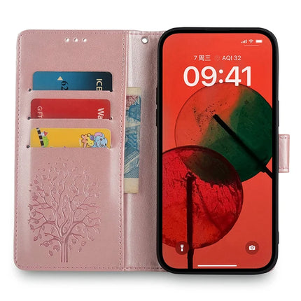 For OnePlus Nord CE4 Lite 5G / Oppo K12x 5G (China) Case PU Leather Wallet Phone Cover Tree Deer Imprinted