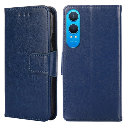 For OnePlus Nord CE4 Lite 5G / Oppo K12x 5G (China) Case Wallet PU Leather + TPU Folding Stand Phone Cover - Sapphire
