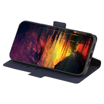 For OnePlus Nord CE4 Lite 5G / Oppo K12x 5G (China) Case Card Holder Twill Texture Leather Phone Cover