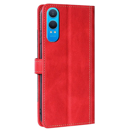 For OnePlus Nord CE4 Lite 5G / Oppo K12x 5G (China) Case Leather Wallet Phone Cover with Straw Hat Magnetic Clasp
