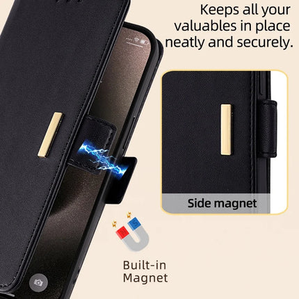 For OnePlus Nord CE4 Lite 5G / Oppo K12x 5G (China) Case PU Leather Wallet Stand Phone Cover with Crossbody Shoulder Strap