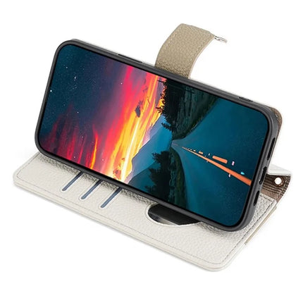 For OnePlus Nord CE4 Lite 5G / Oppo K12x 5G (China) Case Mirror Wallet Leather Phone Cover with Chain Shoulder Strap