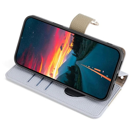 For OnePlus Nord CE4 Lite 5G / Oppo K12x 5G (China) Case Mirror Wallet Leather Phone Cover with Chain Shoulder Strap