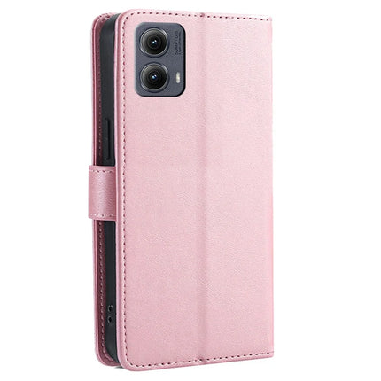 For Motorola Edge (2024) 5G Wallet Case Calf Texture Leather Phone Cover