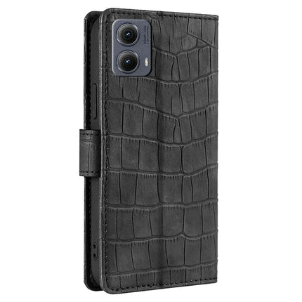 For Motorola Edge (2024) 5G Case Crocodile Texture PU Leather Phone Cover