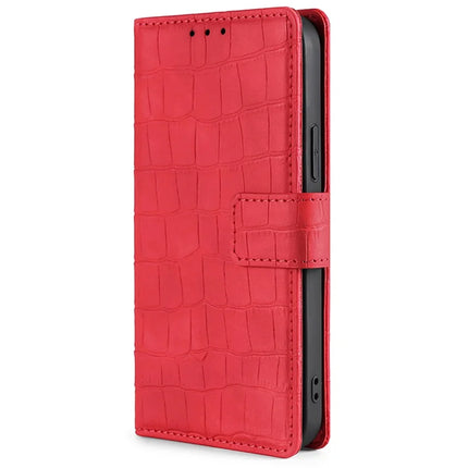For Motorola Edge (2024) 5G Case Crocodile Texture PU Leather Phone Cover