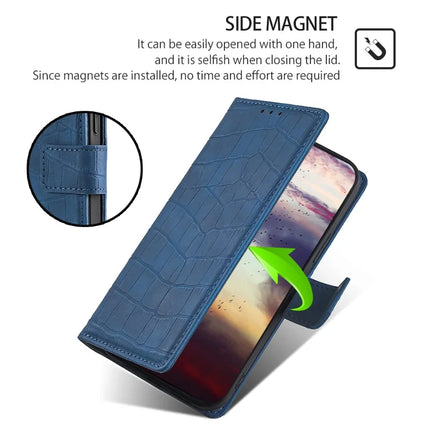 For Motorola Edge (2024) 5G Case Crocodile Texture PU Leather Phone Cover