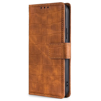 For Motorola Edge (2024) 5G Case Crocodile Texture PU Leather Phone Cover