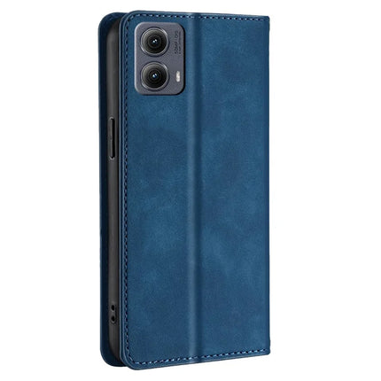 For Motorola Edge (2024) 5G Wallet Case PU Leather Magnetic Closing Phone Cover