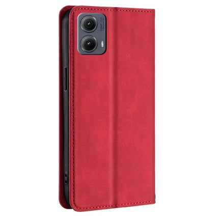 For Motorola Edge (2024) 5G Wallet Case PU Leather Magnetic Closing Phone Cover
