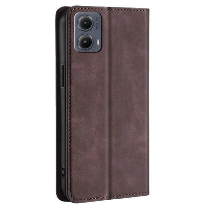 For Motorola Edge (2024) 5G Wallet Case PU Leather Magnetic Closing Phone Cover