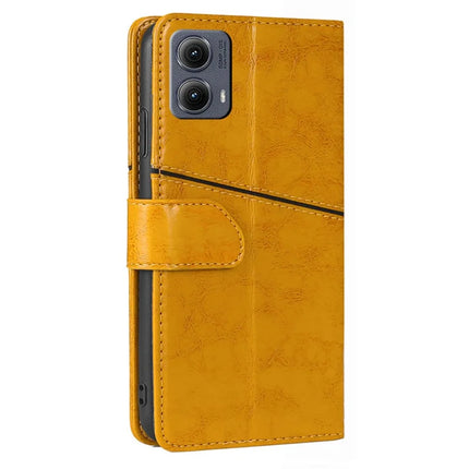 For Motorola Edge (2024) 5G Case Geometric Splicing PU Leather Phone Cover