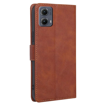 For Motorola Edge (2024) 5G Case Leather Phone Cover with RFID Blocking Wallet