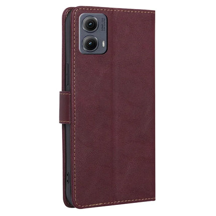 For Motorola Edge (2024) 5G Case Leather Phone Cover with RFID Blocking Wallet