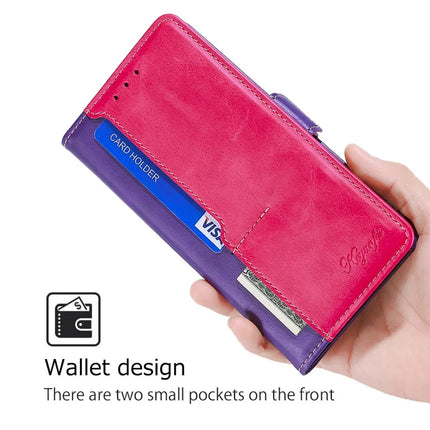 For Motorola Edge (2024) 5G Case Contrast Color Wallet Leather Phone Cover