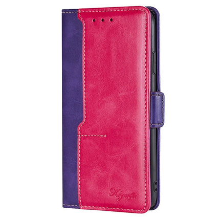 For Motorola Edge (2024) 5G Case Contrast Color Wallet Leather Phone Cover