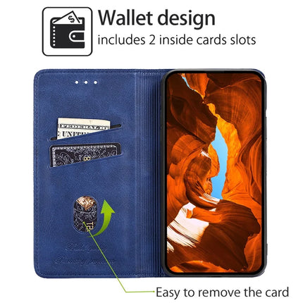 For Motorola Edge (2024) 5G Case Card Slots Cowhide Texture Phone Leather Cover