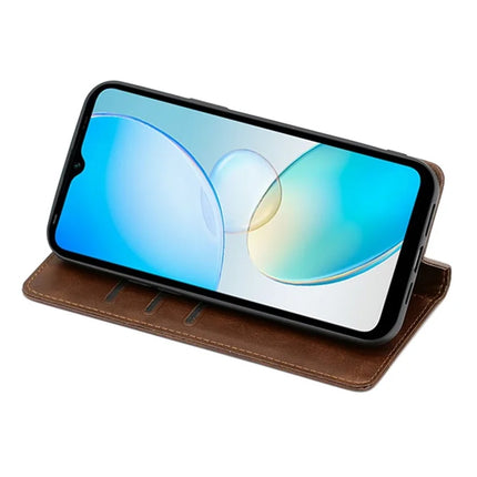 For Motorola Edge (2024) 5G Case PU Leather Calf Texture Phone Wallet Cover