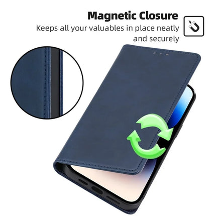 For Motorola Edge (2024) 5G Case PU Leather Calf Texture Phone Wallet Cover