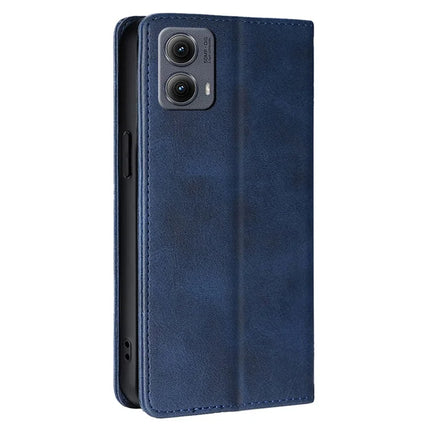 For Motorola Edge (2024) 5G Case PU Leather Calf Texture Phone Wallet Cover