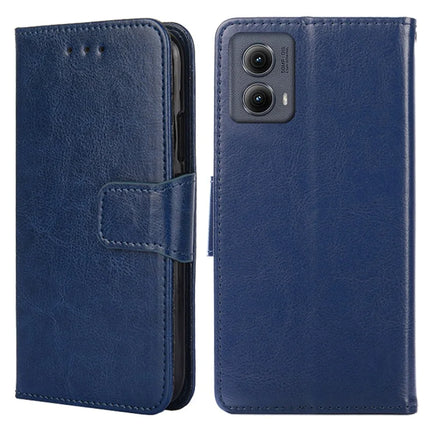 For Motorola Edge (2024) 5G Case Wallet PU Leather + TPU Folding Stand Phone Cover - Sapphire