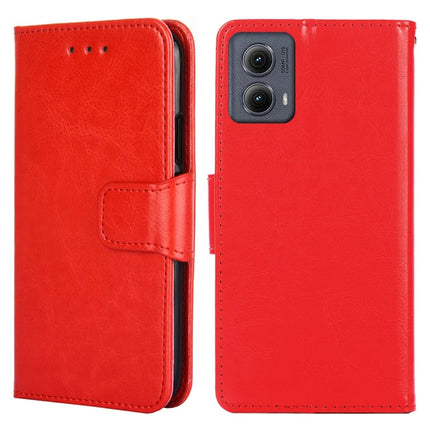 For Motorola Edge (2024) 5G Case Wallet PU Leather + TPU Folding Stand Phone Cover - Red