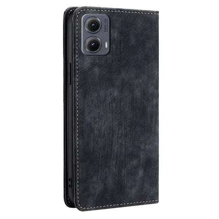 For Motorola Edge (2024) 5G Case RFID Blocking Wallet Leather Phone Cover