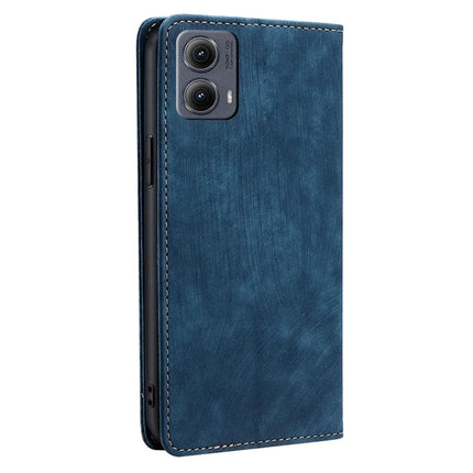For Motorola Edge (2024) 5G Case RFID Blocking Wallet Leather Phone Cover