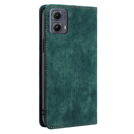 For Motorola Edge (2024) 5G Case RFID Blocking Wallet Leather Phone Cover