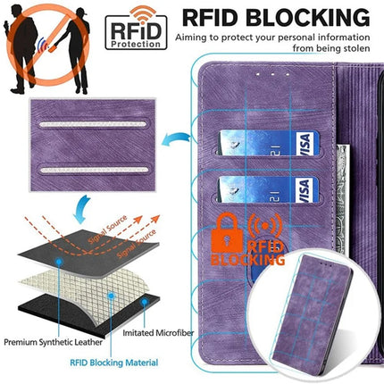 For Motorola Edge (2024) 5G Case RFID Blocking Wallet Leather Phone Cover