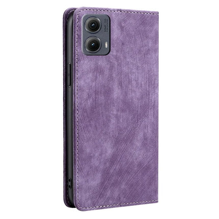 For Motorola Edge (2024) 5G Case RFID Blocking Wallet Leather Phone Cover