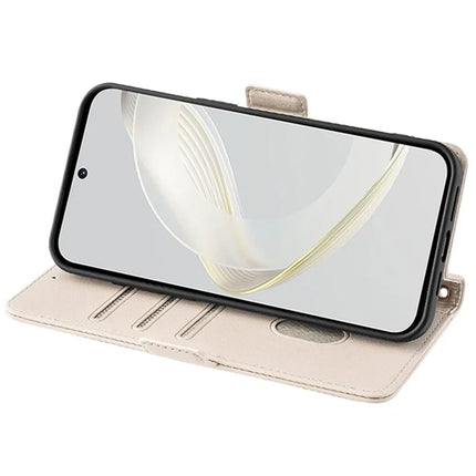 For Motorola Edge (2024) 5G Case PU Leather Wallet Stand Phone Cover with Crossbody Shoulder Strap