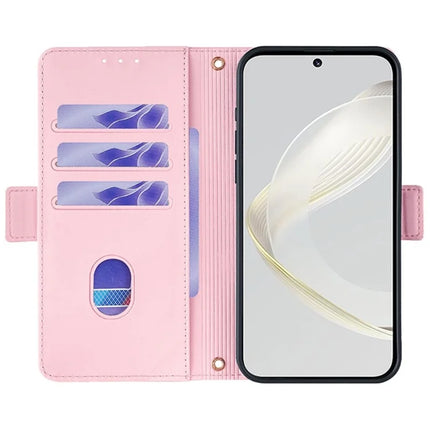 For Motorola Edge (2024) 5G Case PU Leather Wallet Stand Phone Cover with Crossbody Shoulder Strap