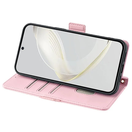 For Motorola Edge (2024) 5G Case PU Leather Wallet Stand Phone Cover with Crossbody Shoulder Strap