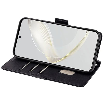 For Motorola Edge (2024) 5G Case PU Leather Wallet Stand Phone Cover with Crossbody Shoulder Strap