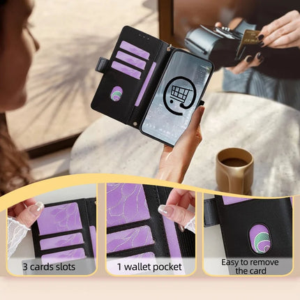 For Motorola Edge (2024) 5G Case PU Leather Wallet Stand Phone Cover with Crossbody Shoulder Strap